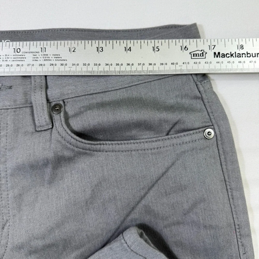 Banana Republic Traveler Pants Mens 32x30 Heathered Smoke Grey Slim Voyageur NEW